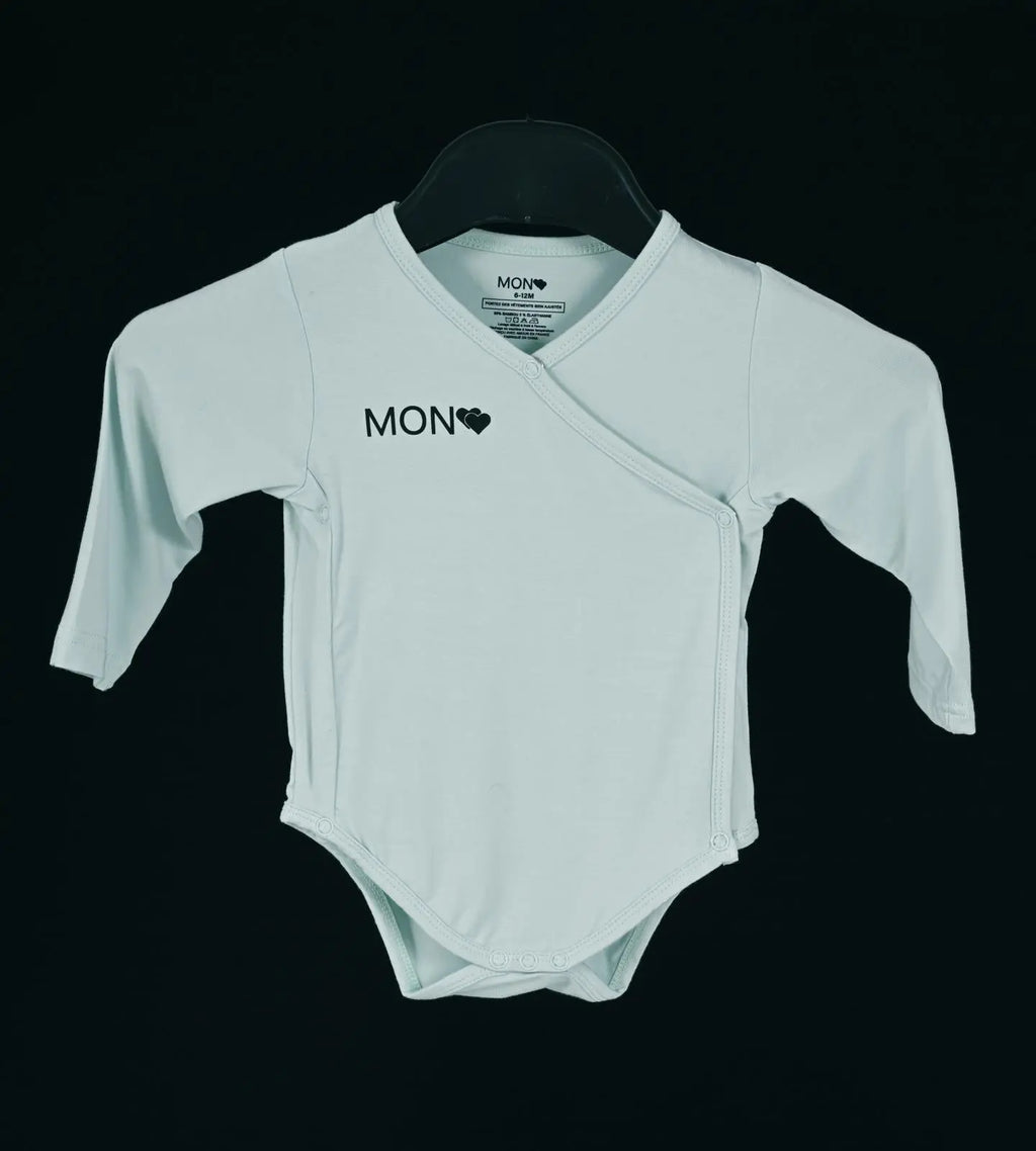 Tissu en bambou naturel du body bébé, matière douce, respirante et hypoallergénique
