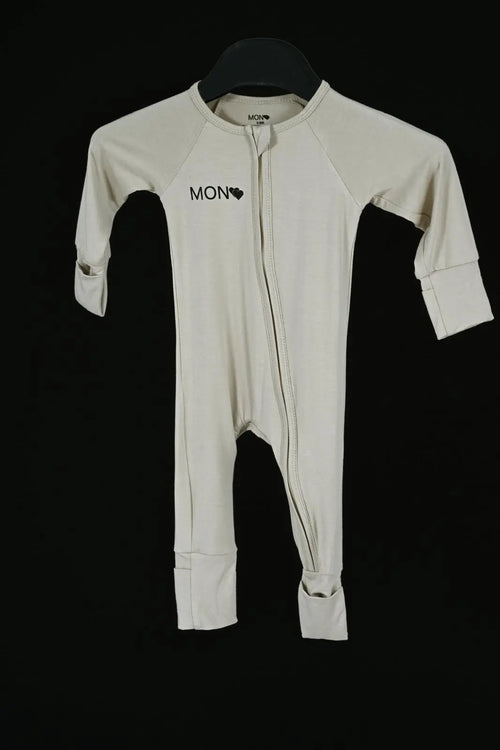 Double zip du pyjama bébé en bambou permettant un change rapide et facile